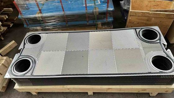 열 전달 접근 열 교환기 판 두께 0.5mm-1.0mm 포트 지름 DN50-DN500