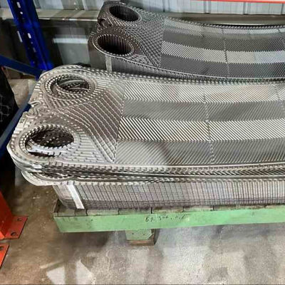 열 전달 영역 NBR EPDM 비톤 가스켓이있는 구리 열 교환장판